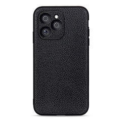 Custodia Lusso Pelle Cover B02H per Huawei Honor 60 SE 5G Nero