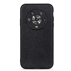 Custodia Lusso Pelle Cover B02H per Huawei Honor Magic4 5G Nero