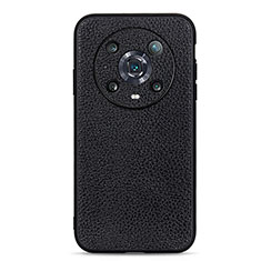 Custodia Lusso Pelle Cover B02H per Huawei Honor Magic4 Pro 5G Nero