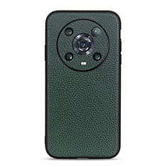 Custodia Lusso Pelle Cover B02H per Huawei Honor Magic4 Pro 5G Verde