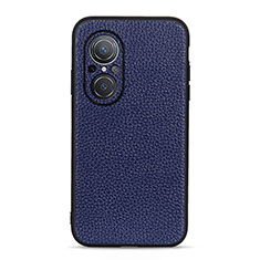 Custodia Lusso Pelle Cover B02H per Huawei Nova 9 SE Blu