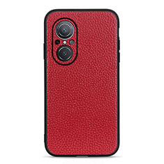 Custodia Lusso Pelle Cover B02H per Huawei Nova 9 SE Rosso