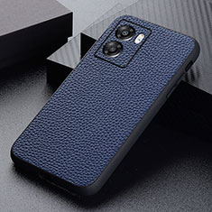 Custodia Lusso Pelle Cover B02H per Realme Q5i 5G Blu