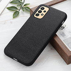 Custodia Lusso Pelle Cover B02H per Samsung Galaxy A13 4G Nero