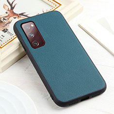 Custodia Lusso Pelle Cover B02H per Samsung Galaxy S20 FE (2022) 5G Verde