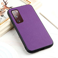 Custodia Lusso Pelle Cover B02H per Samsung Galaxy S20 FE 4G Viola