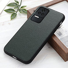 Custodia Lusso Pelle Cover B02H per Xiaomi Redmi K40S 5G Verde