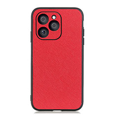 Custodia Lusso Pelle Cover B03H per Huawei Honor 60 SE 5G Rosso