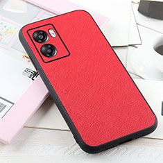 Custodia Lusso Pelle Cover B03H per Oppo A56S 5G Rosso