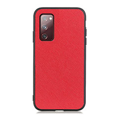 Custodia Lusso Pelle Cover B03H per Samsung Galaxy S20 FE 4G Rosso