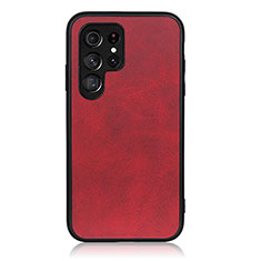 Custodia Lusso Pelle Cover B03H per Samsung Galaxy S23 Ultra 5G Rosso