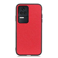 Custodia Lusso Pelle Cover B03H per Xiaomi Poco F4 5G Rosso