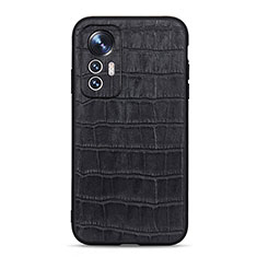 Custodia Lusso Pelle Cover B04H per Xiaomi Mi 12S 5G Nero