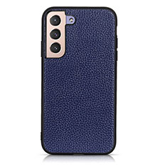 Custodia Lusso Pelle Cover B05H per Samsung Galaxy S21 FE 5G Blu