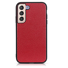 Custodia Lusso Pelle Cover B05H per Samsung Galaxy S21 FE 5G Rosso