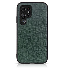 Custodia Lusso Pelle Cover B05H per Samsung Galaxy S21 Ultra 5G Verde