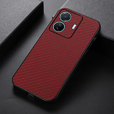 Custodia Lusso Pelle Cover B05H per Vivo iQOO Z6 Pro 5G Rosso