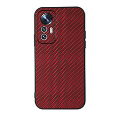 Custodia Lusso Pelle Cover B05H per Xiaomi Mi 12S 5G Rosso