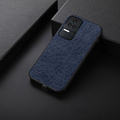 Custodia Lusso Pelle Cover B05H per Xiaomi Poco F4 5G Blu