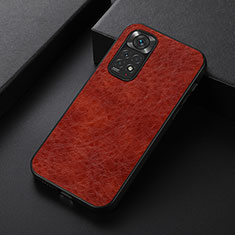 Custodia Lusso Pelle Cover B05H per Xiaomi Redmi Note 11S 4G Marrone