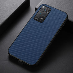 Custodia Lusso Pelle Cover B05H per Xiaomi Redmi Note 12 Pro 4G Blu