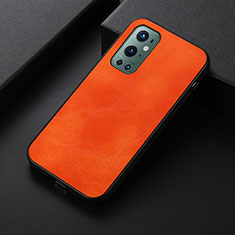 Custodia Lusso Pelle Cover B06H per OnePlus 9 Pro 5G Arancione