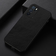 Custodia Lusso Pelle Cover B06H per Oppo A16s Nero