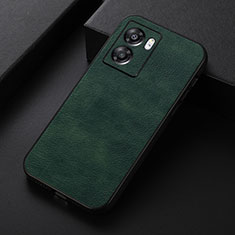 Custodia Lusso Pelle Cover B06H per Oppo A57 5G Verde