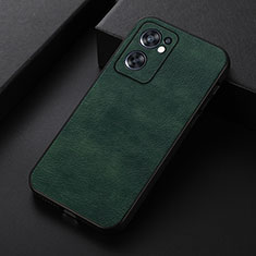 Custodia Lusso Pelle Cover B06H per Oppo Reno7 SE 5G Verde