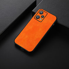 Custodia Lusso Pelle Cover B06H per Realme 9 Pro 5G Arancione