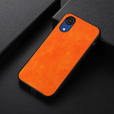 Custodia Lusso Pelle Cover B06H per Samsung Galaxy A03 Core Arancione