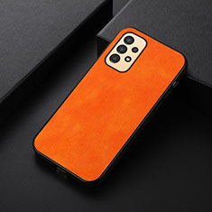 Custodia Lusso Pelle Cover B06H per Samsung Galaxy A13 4G Arancione