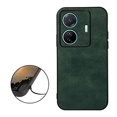 Custodia Lusso Pelle Cover B06H per Vivo T1 Pro 5G Verde