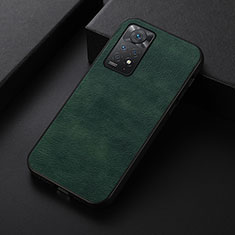 Custodia Lusso Pelle Cover B06H per Xiaomi Redmi Note 11 Pro 4G Verde