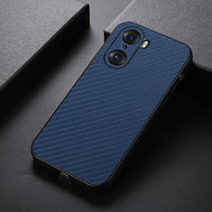 Custodia Lusso Pelle Cover B07H per Huawei Honor 60 Pro 5G Blu