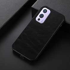 Custodia Lusso Pelle Cover B07H per OnePlus 9 5G Nero