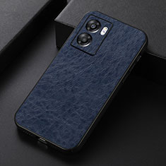 Custodia Lusso Pelle Cover B07H per Oppo K10 5G India Blu