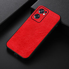 Custodia Lusso Pelle Cover B07H per Oppo Reno7 SE 5G Rosso