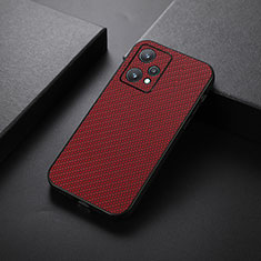 Custodia Lusso Pelle Cover B07H per Realme 9 5G Rosso