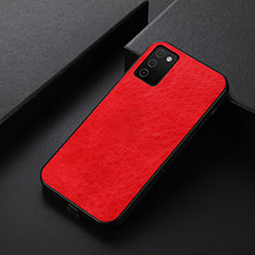 Custodia Lusso Pelle Cover B07H per Samsung Galaxy M02s Rosso