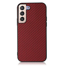 Custodia Lusso Pelle Cover B07H per Samsung Galaxy S21 FE 5G Rosso