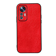 Custodia Lusso Pelle Cover B07H per Xiaomi Mi 12S Pro 5G Rosso