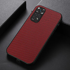 Custodia Lusso Pelle Cover B07H per Xiaomi Redmi Note 11 4G (2022) Rosso