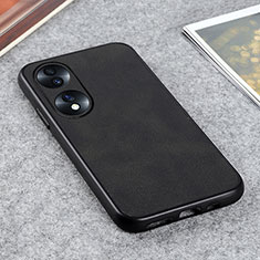 Custodia Lusso Pelle Cover B08H per Huawei Honor 70 5G Nero