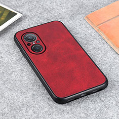 Custodia Lusso Pelle Cover B08H per Huawei Nova 9 SE Rosso