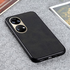 Custodia Lusso Pelle Cover B08H per Huawei P50 Pro Nero