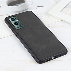 Custodia Lusso Pelle Cover B08H per OnePlus 9 Pro 5G Nero