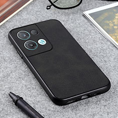 Custodia Lusso Pelle Cover B08H per Oppo Reno9 5G Nero