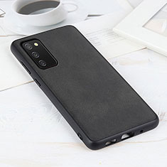 Custodia Lusso Pelle Cover B08H per Samsung Galaxy A02s Nero