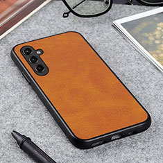 Custodia Lusso Pelle Cover B08H per Samsung Galaxy A14 4G Arancione